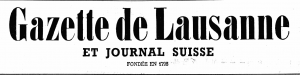 La gazette de Lausanne