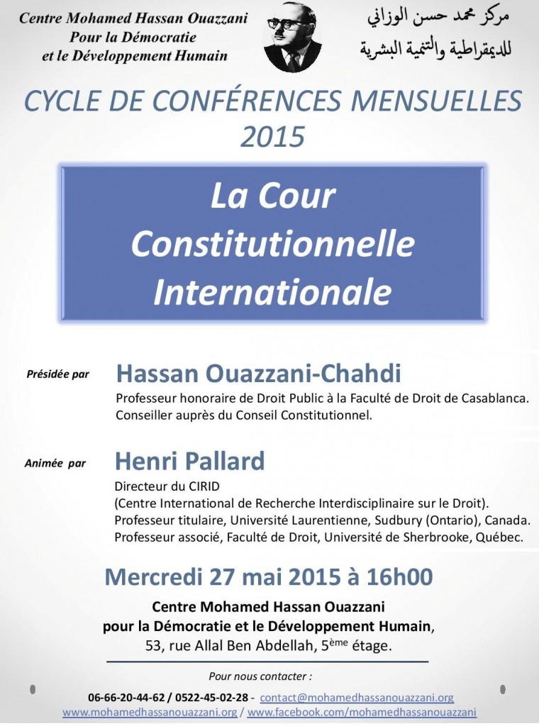 La Cour Constitutionnelle Internationale