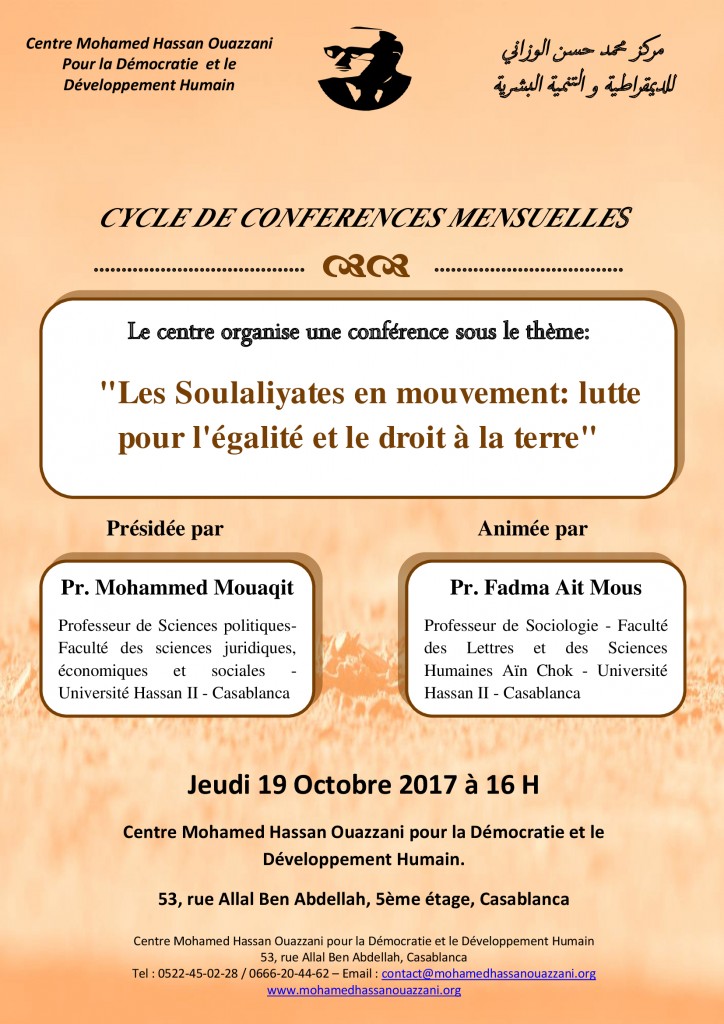 Les Soulaliyates en mouvement: lutte pour l&rsquo;égalité et le droit à la terre