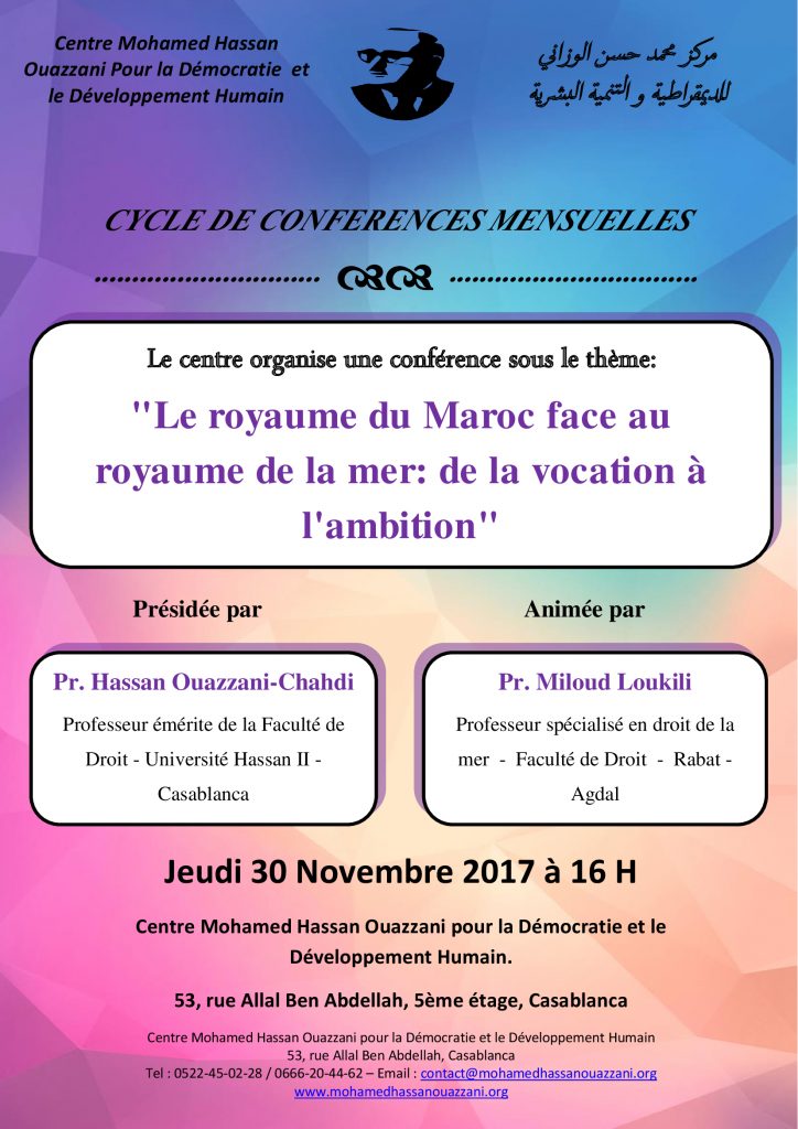 Le royaume du Maroc face au royaume de la mer: de la vocation à l&rsquo;ambition