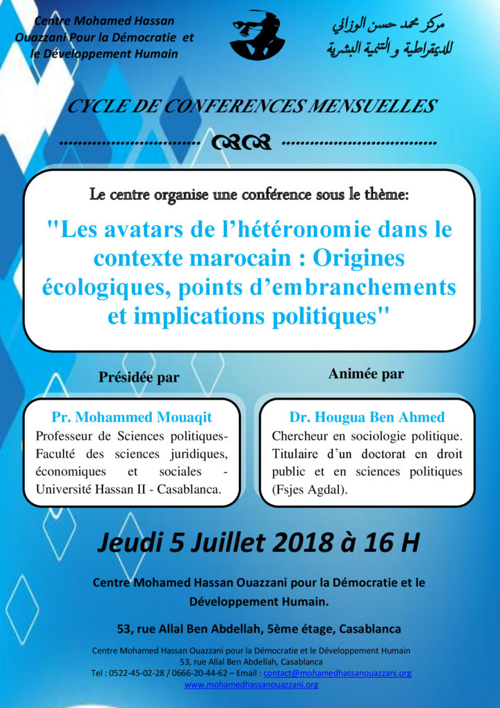 Les avatars de l’hétéronomie dans le contexte marocain