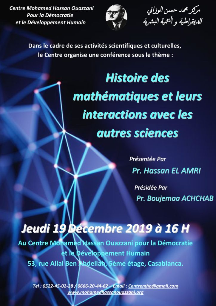 Histoire des mathématiques et leurs interactions avec les autres sciences